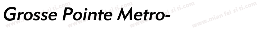 Grosse Pointe Metro字体转换